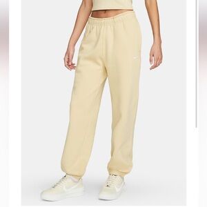 Nike Swoosh Heavyweight Fleece Joggers Sweatpants Pants Cream Medium cw5565-836